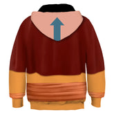 Kids Children TV Avatar: The Last Airbender (2024) Aang Brown Hooded Hoodie Outfits Cosplay Costume Halloween Carnival Suit